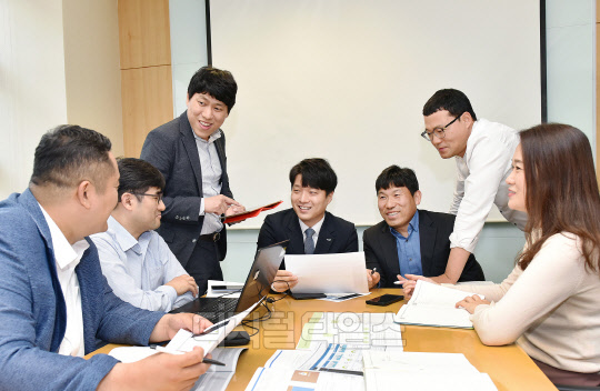 사진은 교보생명 SIU부 직원들의 모습.